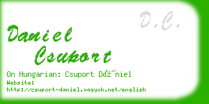 daniel csuport business card